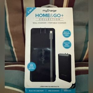 Black Portable Charger - Home & Go+ Collection